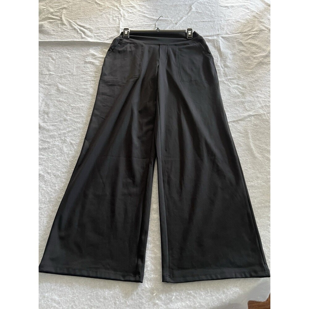 G4Free EverGoing Wide Leg Yoga Pants Women’s Medium High Waist Pockets Trousers - Picture 7 of 8